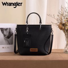 Wrangler Top Handle Tote/Crossbody Detachable Key Ring Card Holder