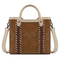 Wrangler Braided Whipstitch Top Handle Small Tote/Crossbody