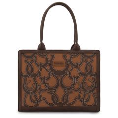 Wrangler Horseshoe Cutout Carry-All Large Tote Bag 