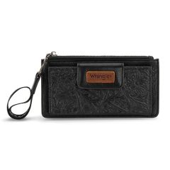  Wrangler Floral Tooled Card Wallet/Wristlets