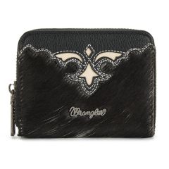 Wrangler Genuine Hair-On Cowhide Zip-Around Wallets 