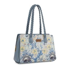 Wrangler Floral Print Braided Satchel Bag 