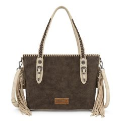 Wrangler Braided Tassel Tote Bag