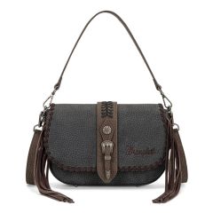  Wrangler Braided Tassel Saddle Crossbody Bag