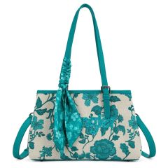 Wrangler Floral Printed Braided Scarf Crossbody Bag - Multiple Colours