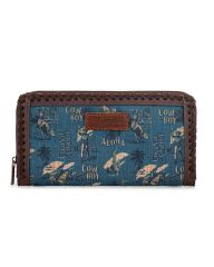 Wrangler Vintage Retro Cowboy Cool Print Wallet