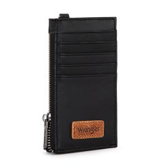 Wrangler Genuine Leather RFID Card Case Wallet