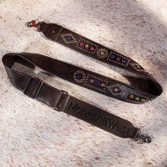 Montana West Western Guitar Style Crystal Studs Crossbody Strap
