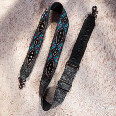 Montana West Western Guitar Style Embroidered Crossbody Strap
